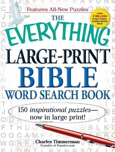 Cover for Charles Timmerman · The Everything Large-Print Bible Word Search Book: 150 inspirational puzzles - now in large print! - Everything (R) (Paperback Book) [Large Print edition] (2011)