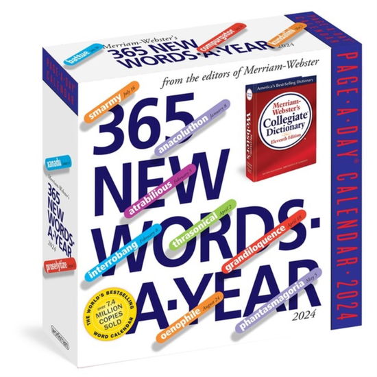 Cover for Merriam-Webster Merriam-Webster · 365 New Words-A-Year Page-A-Day Calendar 2024: From the Editors of Merriam-Webster (Calendar) (2023)