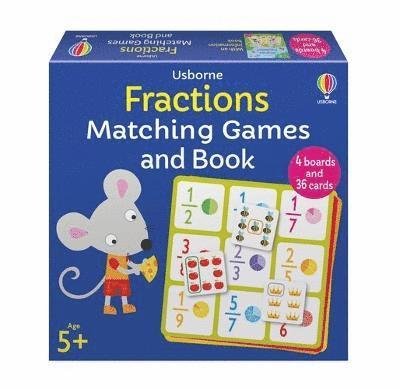 Fractions Matching Games and Book - Matching Games - Kate Nolan - Board game - Usborne Publishing Ltd - 9781803704715 - June 8, 2023