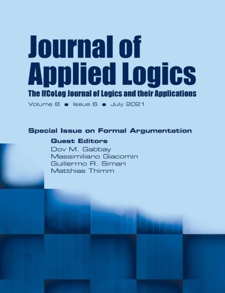 Journal of Applied Logics - The IfCoLog Journal of Logics and their Applications - Dov M Gabbay - Books - College Publications - 9781848903715 - July 1, 2021