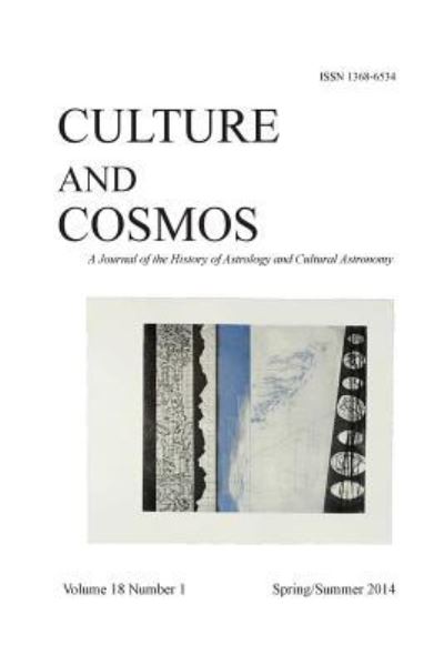 Cover for Culture and Cosmos Vol 18 Number 1 (Paperback Book) (2016)