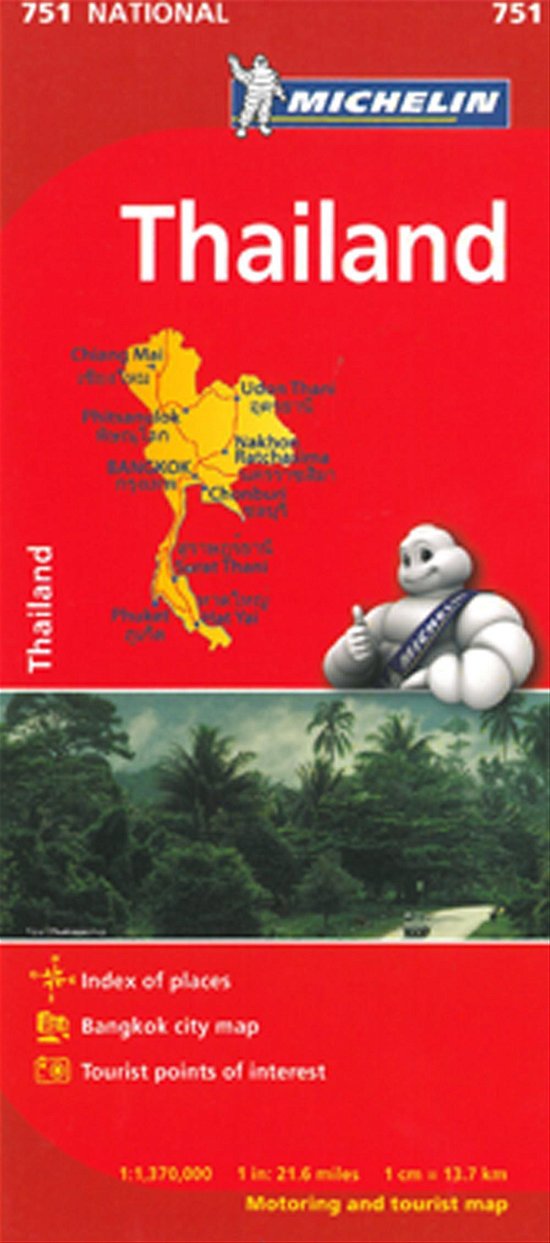 Cover for Michelin · Michelin National Maps: Thailand (Innbunden bok) (2013)