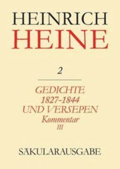 Cover for H. Heine · Heine-Säkularausg.02/3 Kommen. (Buch) (1998)