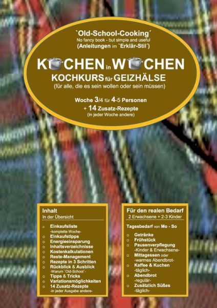 Cover for Marend Wittbrodt · Kochen in Wochen 3: Kochkurz fur Geizhalse (Paperback Book) (2018)