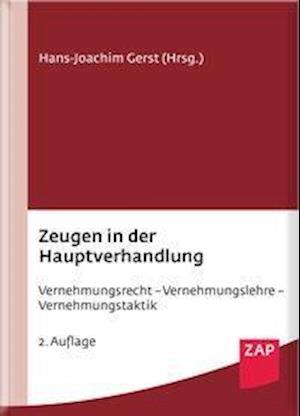 Cover for Gercke · Zeugen in der Hauptverhandlung (Book)