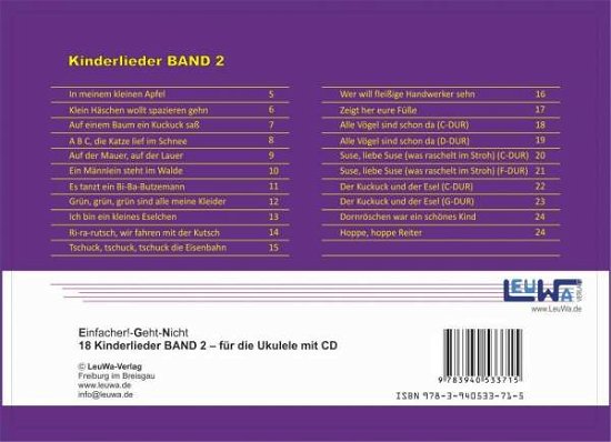 Cover for Oberlin · Einfacher!-Geht-Nicht: 18 Kinderlieder BAND 2 – fü (Bok) (2023)