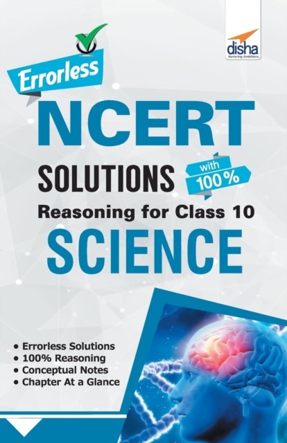 Cover for Disha Experts · Errorless NCERT Solutions with with 100% Reasoning for Class 10 Science (Paperback Book) (2019)