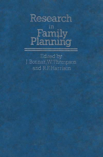 J Bonnar · Research in Family Planning - Studies in Fertility and Sterility (Paperback Book) [Softcover reprint of the original 1st ed. 1984 edition] (2011)