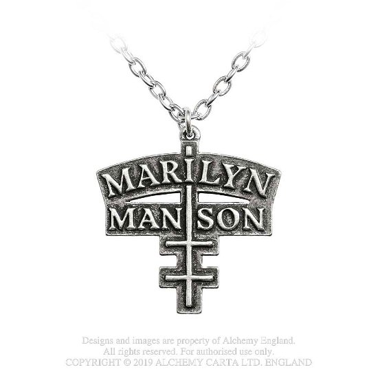 Marilyn Manson Double Cross Pendant - Marilyn Manson - Mercancía - MARILYN MANSON - 0664427049716 - 7 de octubre de 2019