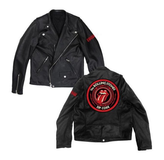 Cover for The Rolling Stones · Zip Code 2015 Black Leather Moto Jacket (TØJ) [size XXXL] (2017)