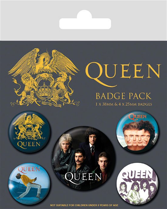 Queen Ansteck-Buttons 5er-Pack Classic - Badgepacks - Merchandise - Ambrosiana - 5050293806716 - June 13, 2023