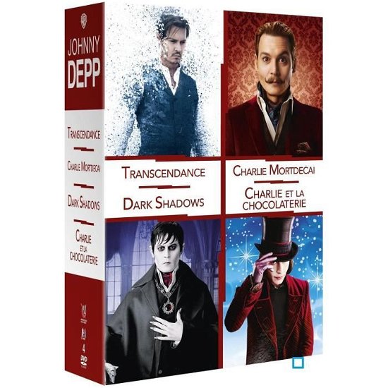 Cover for Coffret Johnny Depp · Transcendance,dark Shadows,charlie (DVD) (2020)
