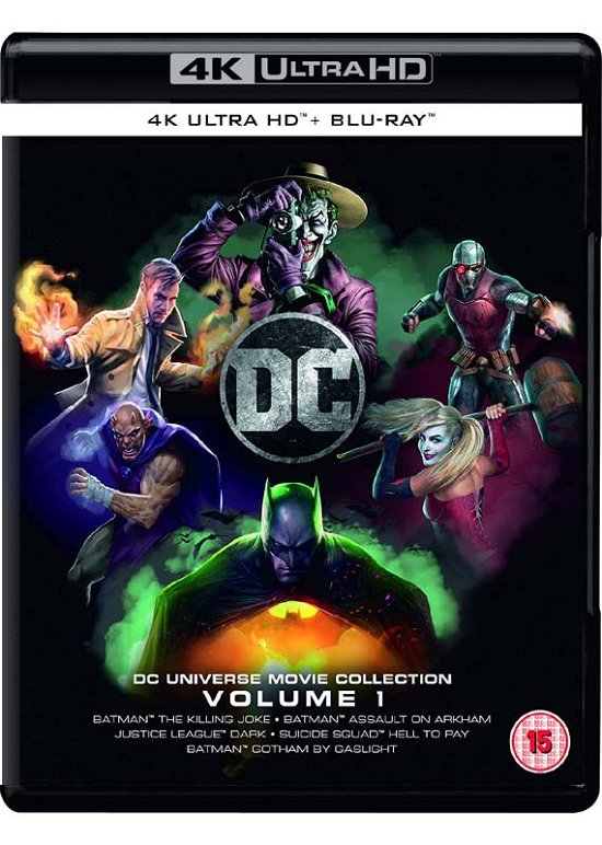 Cover for Dc Animated 4k Collection V1 Uhds · DC Universe Movie Collection - Volume 1 (5 Films) (4K UHD Blu-ray) (2019)