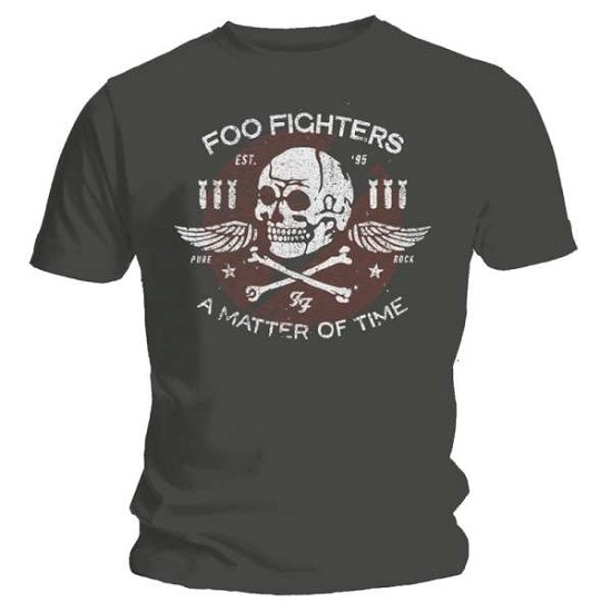 Cover for Foo Fighters · Foo Fighters Unisex T-Shirt: Matter of Time (T-shirt) [size S] [Grey - Unisex edition] (2022)
