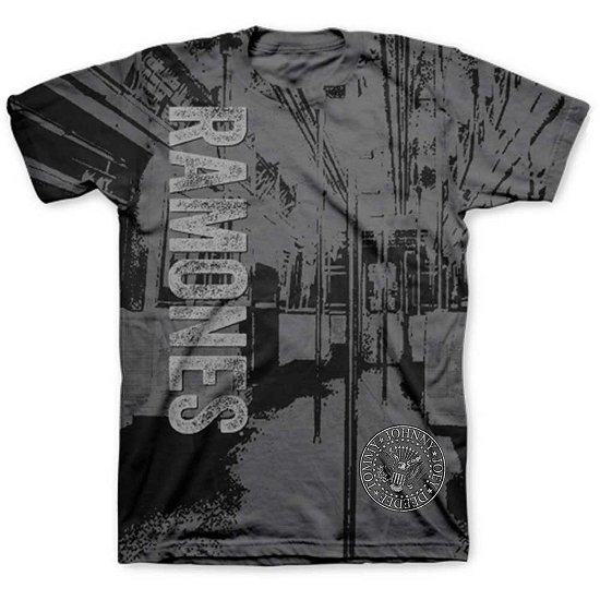 Ramones Unisex Sublimation T-Shirt: Subway - Ramones - Merchandise - Merch Traffic - 5055979943716 - 