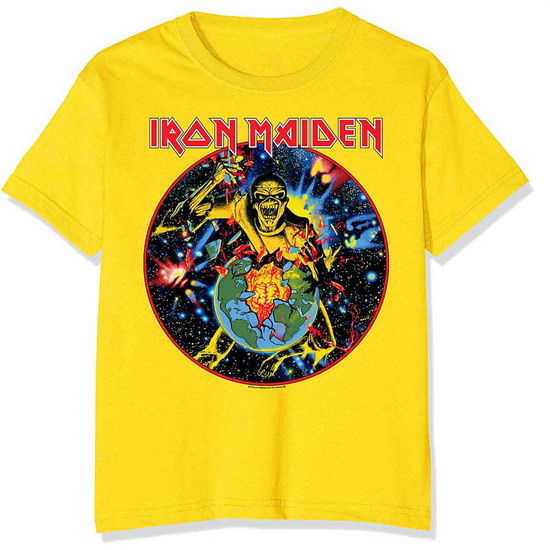 Iron Maiden Unisex T-Shirt: World Piece Tour Circle - Iron Maiden - Marchandise -  - 5056561075716 - 