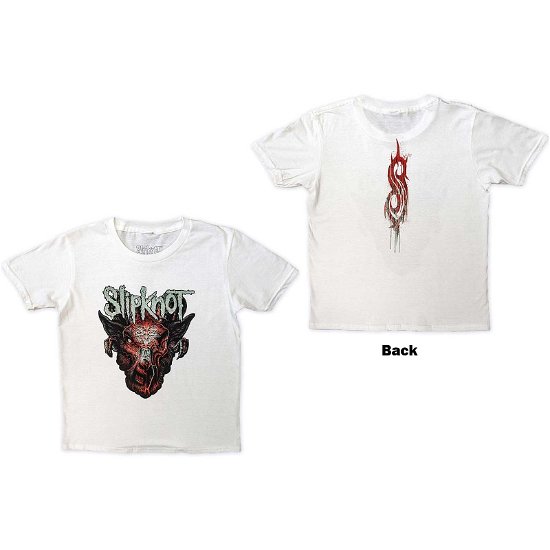Slipknot Kids T-Shirt: Infected Goat (Back Print) (7-8 Years) - Slipknot - Merchandise -  - 5056561088716 - 