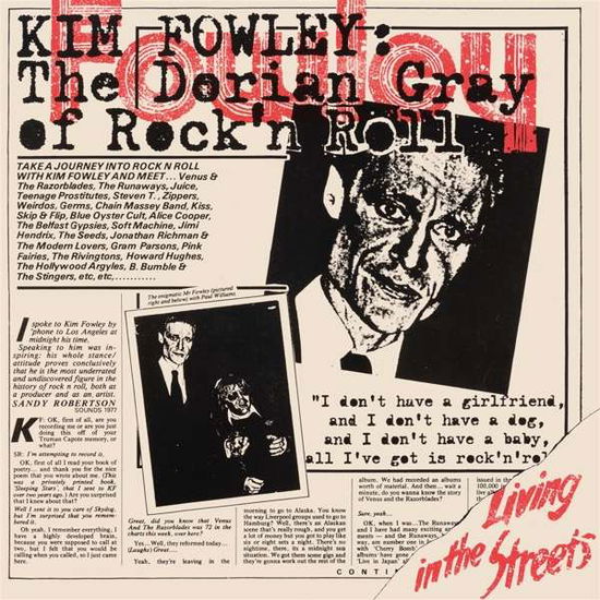 Cover for Kim Fowley · Living In The Streets (LP) (2020)