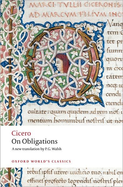 Cover for Cicero · On Obligations: De Officiis - Oxford World's Classics (Paperback Bog) (2008)