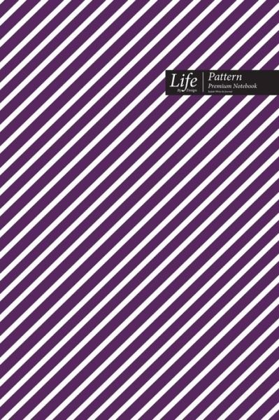 Cover for Design · Striped Pattern Composition Notebook, Dotted Lines, Wide Ruled Medium Size 6 x 9 Inch (A5), 144 Sheets Purple Cover (Pocketbok) (2020)