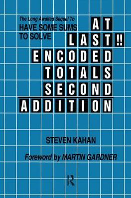 Cover for Steven Kahan · At Last!! Encoded Totals Second Addition: the Long-awaited Sequel to Have Some Sums to Solve (Taschenbuch) (1994)