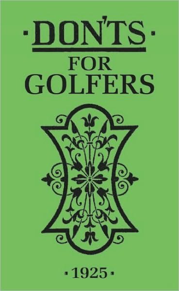 Cover for Sandy Green · Don'ts for Golfers (Hardcover Book) (2008)