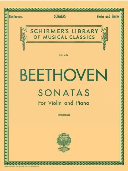 Cover for Ludwig Van Beethoven · Sonatas - For Violin and Piano (Bok) (1986)