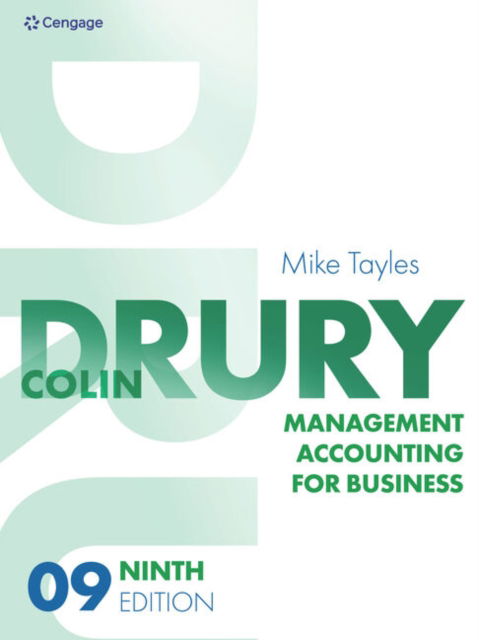 Cover for Drury, Colin (University of Huddersfield) · Management Accounting for Business (Paperback Book) (2024)