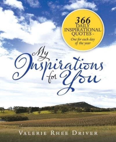 Cover for Valerie Rhee Driver · My Inspirations for You (Book) (2020)