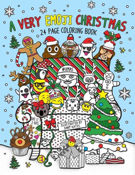 Cover for Dani Kates · A Very Emoji Christmas Coloring Book (Paperback Book) (2016)