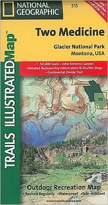 Cover for National Geographic Maps · Two Medicine, Glacier National Park: Trails Illustrated National Parks (Kort) [2021st edition] (2012)