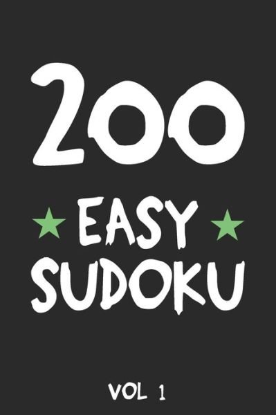 Cover for Tewebook Sudoku Puzzle · 200 Easy Sudoku Vol 1 (Taschenbuch) (2019)