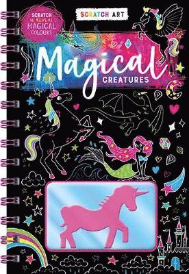 Cover for Igloo Books · Scratch Art: Magical Creatures - Scratch &amp; Colour (Hardcover Book) (2018)