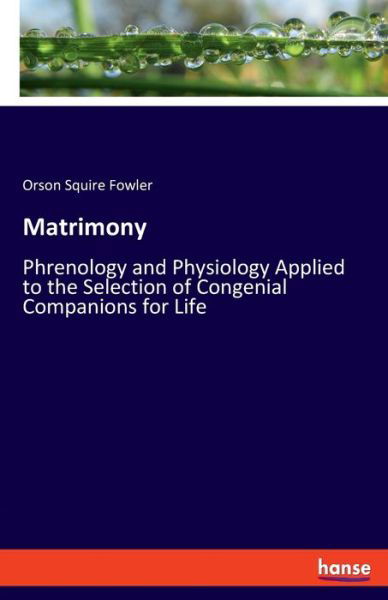 Cover for Fowler · Matrimony (Buch) (2019)