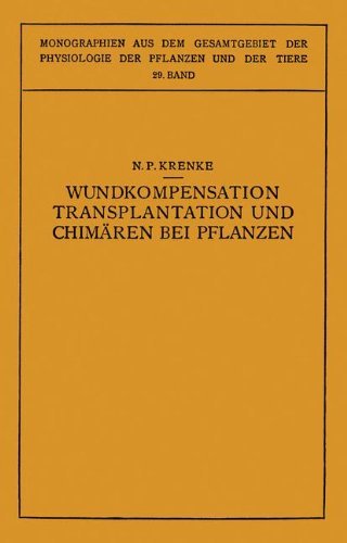 Cover for N P Krenke · Wundkompensation Transplantation Und Chimaren Bei Pflanzen - Monographien Aus Dem Gesamtgebiet der Physiologie der Pflanz (Pocketbok) [Softcover Reprint of the Original 1st 1933 edition] (1933)