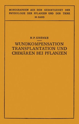 Cover for N P Krenke · Wundkompensation Transplantation Und Chimaren Bei Pflanzen - Monographien Aus Dem Gesamtgebiet der Physiologie der Pflanz (Paperback Book) [Softcover Reprint of the Original 1st 1933 edition] (1933)