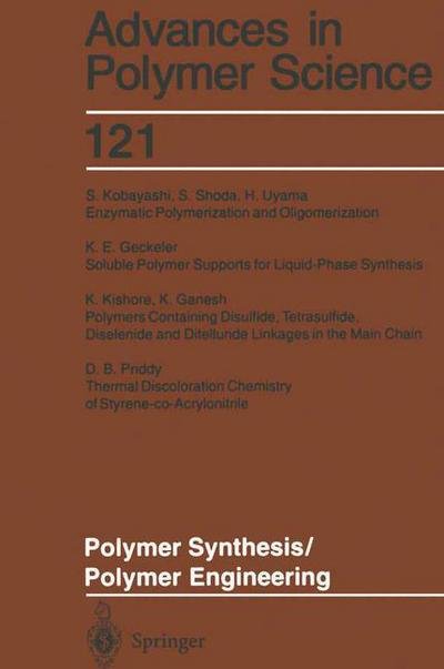 Cover for K Ganesh · Polymer Synthesis / Polymer Engineering - Advances in Polymer Science (Pocketbok) [Softcover reprint of the original 1st ed. 1995 edition] (2013)