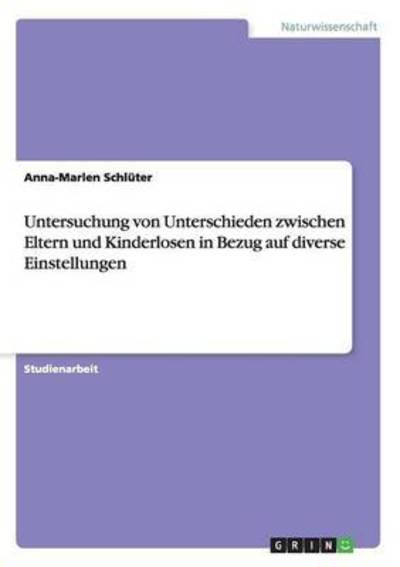 Cover for Schlüter · Untersuchung von Unterschieden (Book)