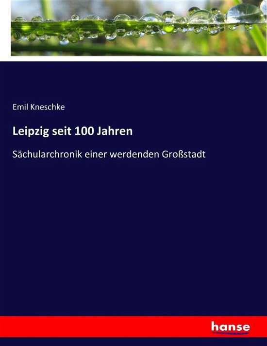 Cover for Kneschke · Leipzig seit 100 Jahren (Buch) (2017)
