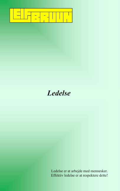 Cover for Leif Bruun · Ledelse (Paperback Book) [1. Painos] (2020)