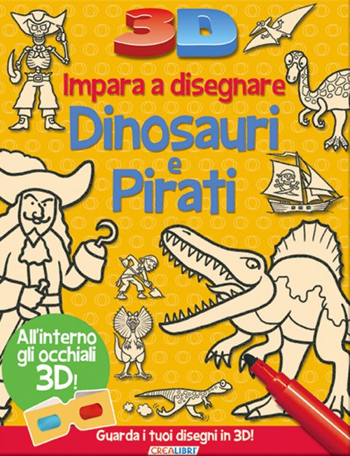 Cover for 3D · Impara A Disegnare : Dinosauri E Pirati (DVD)