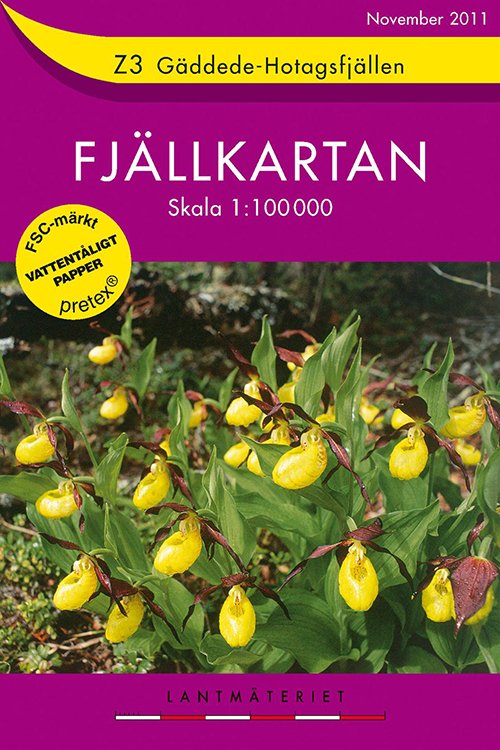 Cover for Lantmäteriet · Fjällkartan Z: Gäddede - Hotagsfjällen (Hardcover Book) (2009)
