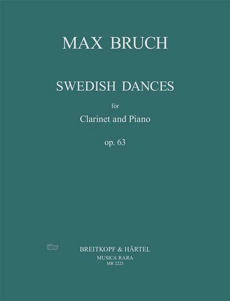 Cover for Max Bruch · Swedish Dances Op63 Op63 Klarinette Und (N/A) (2018)