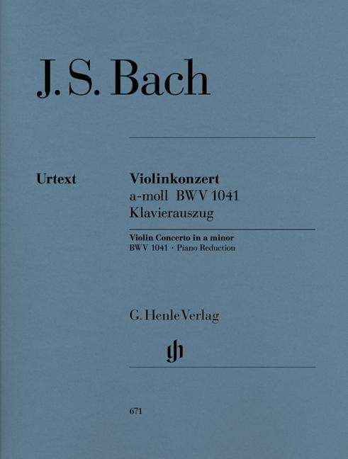 Violinkonz.BWV1041,Klav.HN671 - JS Bach - Bücher - SCHOTT & CO - 9790201806716 - 6. April 2018