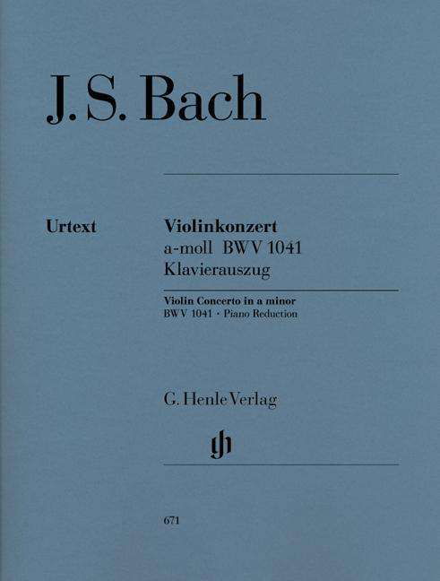 Violinkonz.BWV1041,Klav.HN671 - JS Bach - Livros - SCHOTT & CO - 9790201806716 - 6 de abril de 2018