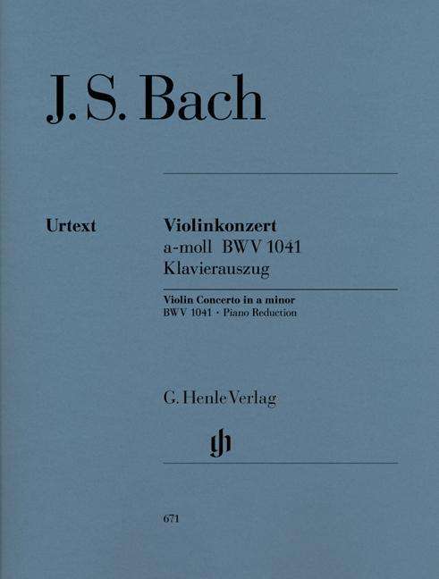 Cover for JS Bach · Violinkonz.BWV1041,Klav.HN671 (Buch) (2018)