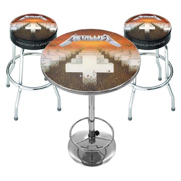 Master Of Puppets Bar Set (Table & 2 X Bar Stools) - Metallica - Merchandise - ROCK SAX - 0712198719717 - 1. juni 2021