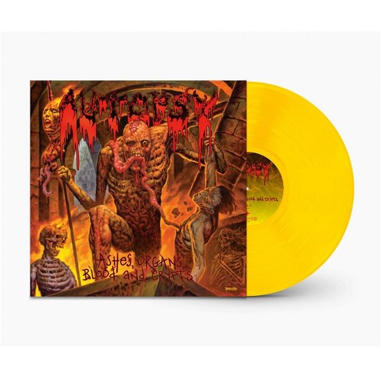 Cover for Autopsy · Ashes, Organs, Blood &amp; Crypts (LP) [Yellow Vinyl edition] (2023)