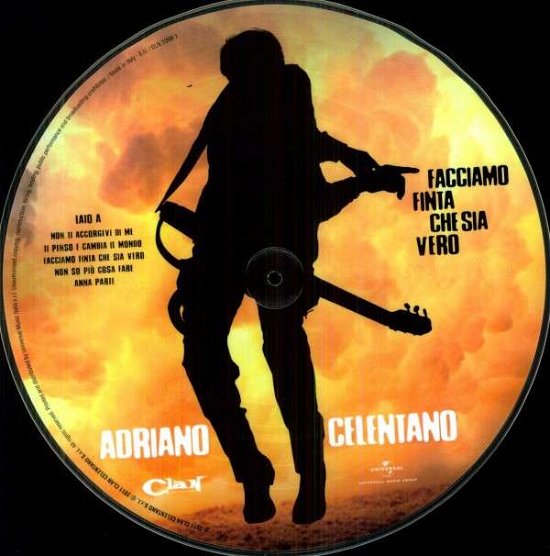 Cover for Adriano Celentano · Facciamo Finta Che Sia Vero (VINYL) [Picture Disc edition] (2016)
