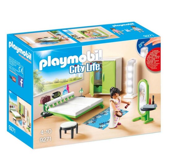 Cover for Playmobil · Playmobil 9271 Slaapkamer met Make-up Tafel (Toys)